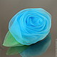 Цветок из ткани (огранза) крупный с листочком
Цветок можно использовать как украшения для волос, так и в скрапбукинге
Диаметр цветка 7 см, высота 4 см
Цвет голубой
