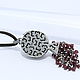Garnet pendant in 925 sterling silver with hand-minted VA0014. Pendant. Sunny Silver. My Livemaster. Фото №6