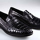 Мокасины из натуральной кожи крокодила IMA7011B4. Топсайдеры. CrocShop товары из экзотической кожи. Ярмарка Мастеров.  Фото №5