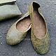 Ballet shoes made of genuine leather antique, Ballet flats, Moscow,  Фото №1