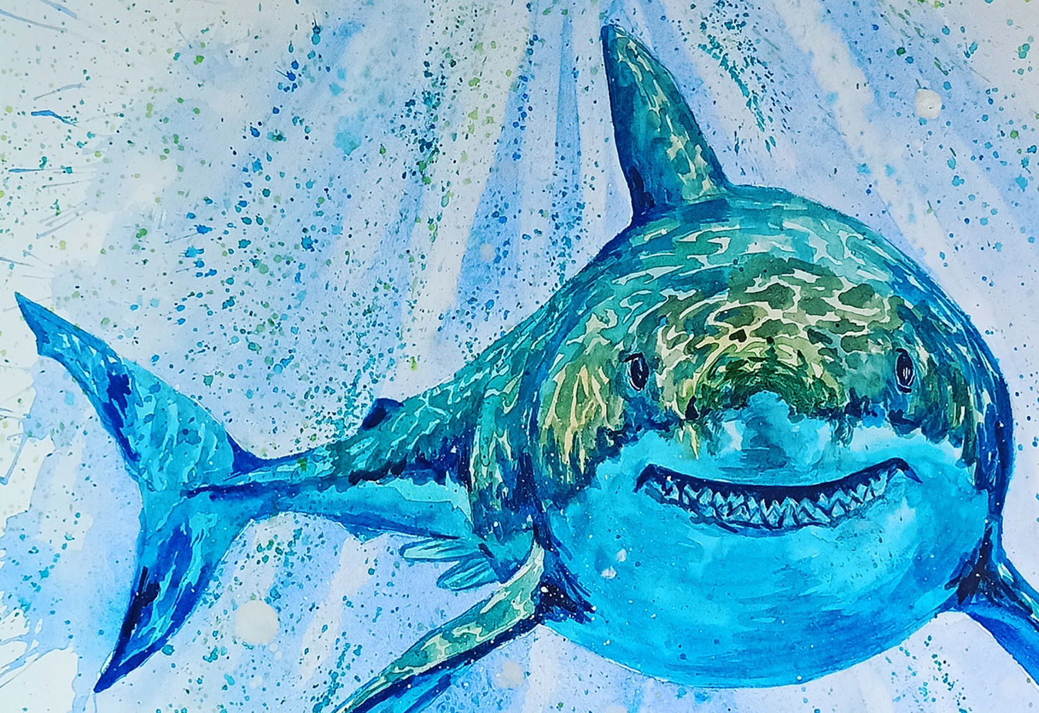 Акула поп арт