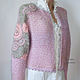Knitted cardigan in pink and purple colors, Cardigans, Stary Oskol,  Фото №1