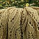 Объемный горчичный шарф, палантин с бисером. Шарфы. IRINA GRUDKINA Handmade Knitwear. Ярмарка Мастеров.  Фото №8