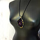  Black Orchid-custom painting – women's mascot. Pendant. lacquer miniature. Online shopping on My Livemaster.  Фото №2