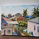 Order Gagra, view from the window. Oil on canvas 20h25 cm. Tatiana Chepkasova. Livemaster. . Pictures Фото №3