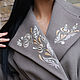 Elegant cashmere coat with hand embroidery ' Delight'. Coats. KVITKA. Online shopping on My Livemaster.  Фото №2
