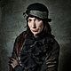 двустороняя авторская шляпка из фетра"Ретро  Шик 20г". Шляпы. Театр Моды Фрейя. Интернет-магазин Ярмарка Мастеров.  Фото №2
