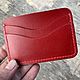 Роза Картхолдер женский из кожи ручной работы красный. Картхолдер. Iron Arm Leatherworks (Екатерина). Ярмарка Мастеров.  Фото №5