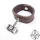 Order The Hammer of Thor charm bracelet made of silver and genuine leather. geliar. Livemaster. . Hard bracelet Фото №3