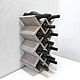 Shelf for wine 'Sota' for 12 bottles. Stand for bottles and glasses. Color Wood. My Livemaster. Фото №5