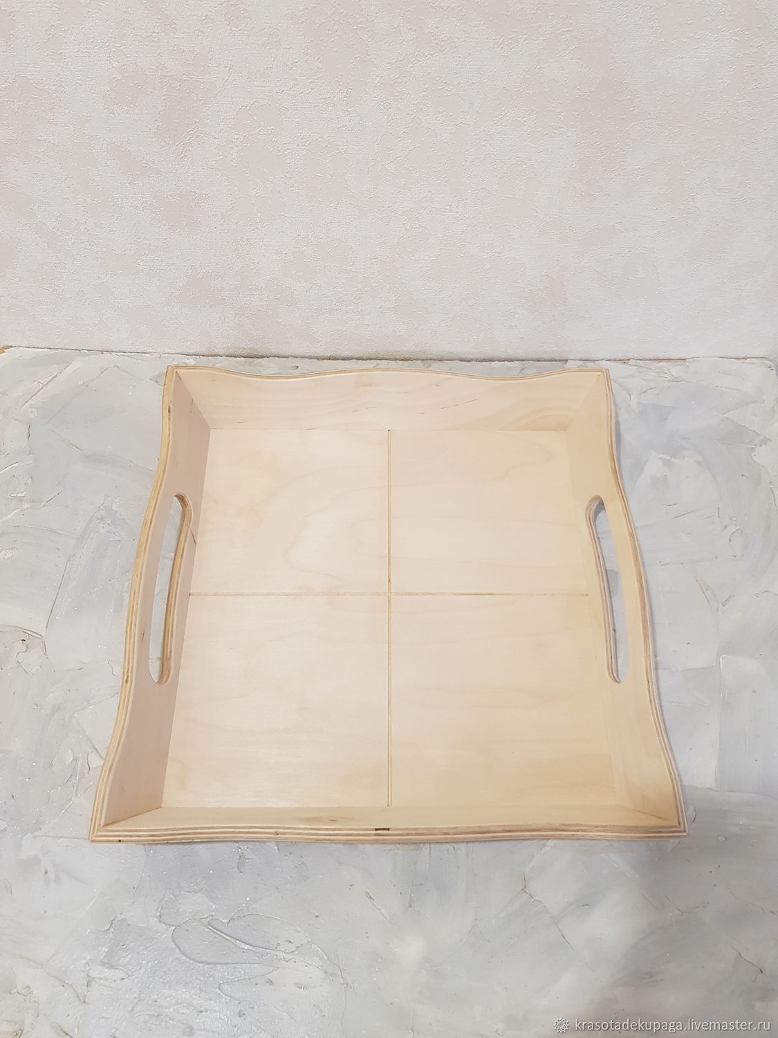 Поднос большой, с имитацией плитки купить в интернет-магазине Ярмарка ...