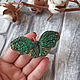 Green Moth brooch made of polymer clay. Brooches. AnnaMalnaya. My Livemaster. Фото №4