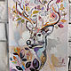 Order Paired paintings of Deer. Annet Loginova. Livemaster. . Pictures Фото №3