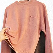 Классический кашемировый пуловер (женский, вязаный)