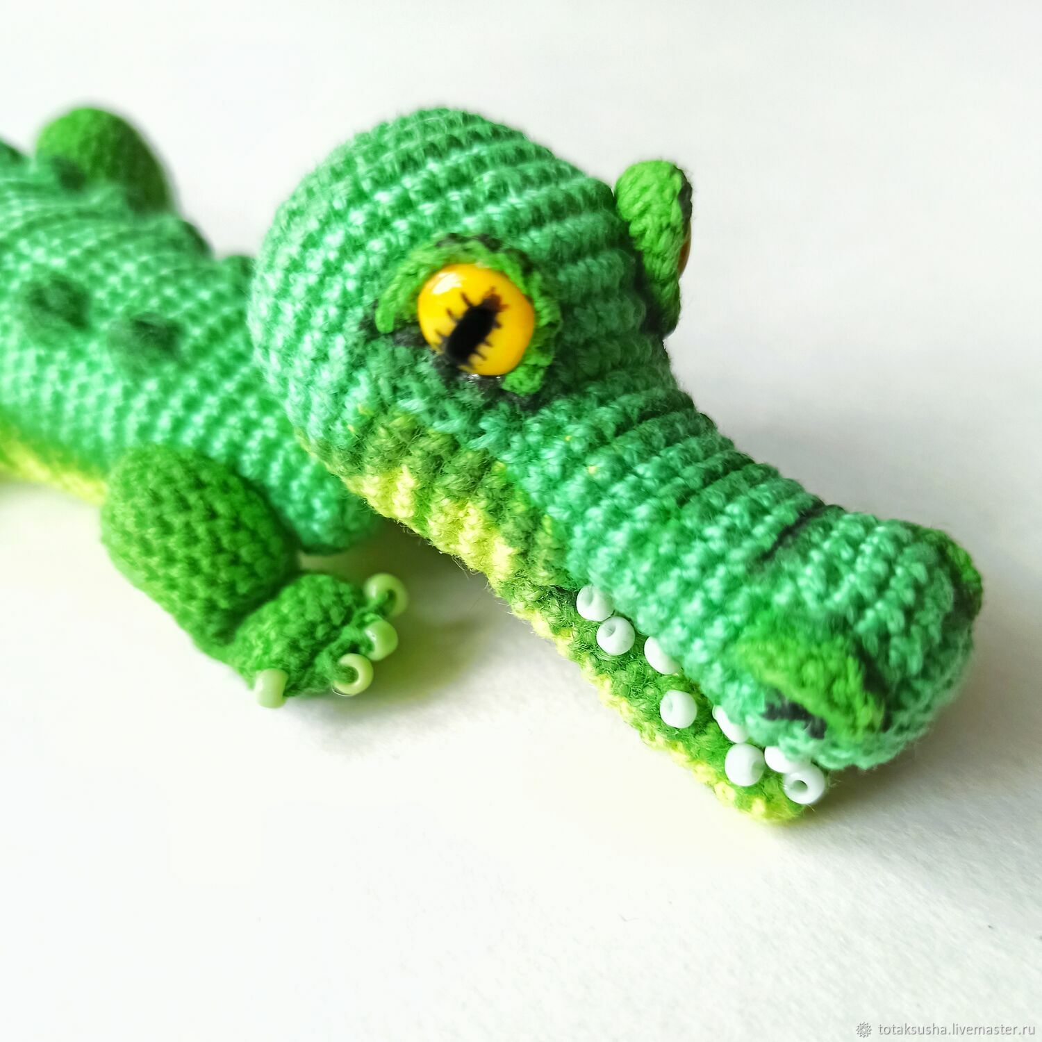 Амигуруми крокодил крючком с описанием схемы вязания