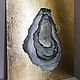 Oil painting oyster in gold for the kitchen, Pictures, Moscow,  Фото №1