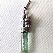 ЧЕРНЫЙ ТУРМАЛИН ШЕРЛ, природный минерал кристаллы образец 6,3см