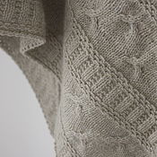 Аксессуары handmade. Livemaster - original item Grey knitted kerchief 