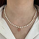 Gargantilla de perlas naturales de cuarzo rosa. Beads2. kvk1. Ярмарка Мастеров.  Фото №5