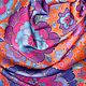 Silk batik scarf, batik scarf, silk scarf, neckerchief, handkerchief painted flower batik scarf, batik scarf, batik scarves, batik scarves, silk scarf hand painted.