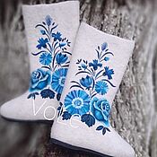 Обувь ручной работы handmade. Livemaster - original item Boots for snow maiden. Handmade.