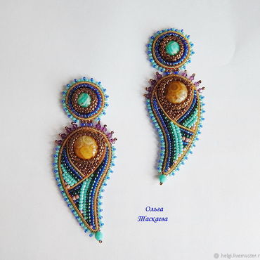 Украшения ручной работы. Ярмарка Мастеров - ручная работа Серьги "Гоа". Handmade.
