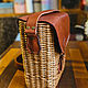 Women's wicker bag, genuine leather, wicker basket. Classic Bag. lmillame. My Livemaster. Фото №5