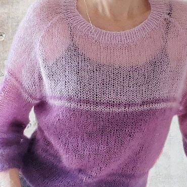 Одежда ручной работы. Ярмарка Мастеров - ручная работа Джемпер из Кид мохера. Handmade.