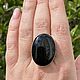 Silver ring with natural black agate. Rings. A place where dreams are born. My Livemaster. Фото №4