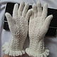 Order Gloves Wave white Angora, fishnet gloves. Irina-snudy,hoods,gloves (gorodmasterov). Livemaster. . Gloves Фото №3