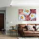 Oil Painting Interior living room Brick Color, Pictures, Moscow,  Фото №1