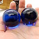 Set of glass blue balls 2 pcs 38 mm. Ball. Selberiya shop. My Livemaster. Фото №4