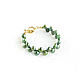 Pearl bracelet 'Enchanted forest' green thin bracelet. Bead bracelet. Irina Moro. Online shopping on My Livemaster.  Фото №2