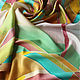 Batik shawl 'Abstract landscape' natural silk, Shawls1, St. Petersburg,  Фото №1