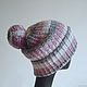 Knitted hat with Welt turned 'multicolora'. Caps. Orlova A. My Livemaster. Фото №6