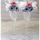 glasses wedding. Glasses are decorated for the wedding. wedding paraphernalia, Wedding glasses, St. Petersburg,  Фото №1