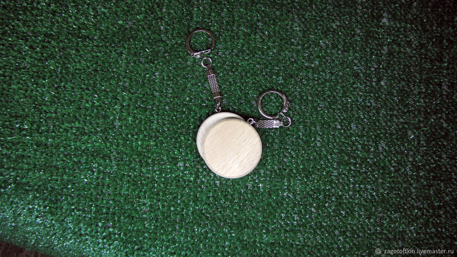 Заготовка круглая из бука с фурнитурой для ключей купить