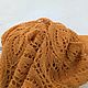 Большой жёлтый шерстяной ажурный шарф, палантин. Шарфы. IRINA GRUDKINA Handmade Knitwear. Ярмарка Мастеров.  Фото №12