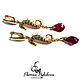 Earrings classic: ' Golden horse'. Earrings. Kati Jewelery. Online shopping on My Livemaster.  Фото №2
