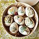 Пасхальный набор яиц в круглой коробке. Пасхальные сувениры. Декор для дома от Юлии Толстых. Ярмарка Мастеров.  Фото №5