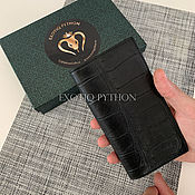 Сумки и аксессуары handmade. Livemaster - original item Wallet book made of crocodile skin. Handmade.