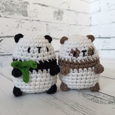 Crochet Animal Keychain Amigurumi Dolls Amigurumi Panda -   Идеи для  вязания, Проекты по вязанию крючком, Милые игрушки крючком