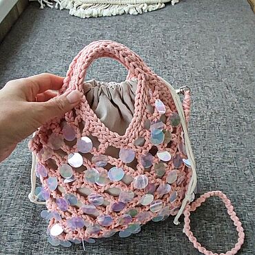 Сумки ручной работы. Ярмарка Мастеров - ручная работа Сумка с пайетками. Handmade.