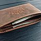 Men's wallet made of genuine leather Minimal. Wallets. Kirill Handwheel Studio. Online shopping on My Livemaster.  Фото №2