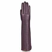 Винтаж handmade. Livemaster - original item Size 7.5. Long demi-season gloves made of natural purple leather. Handmade.
