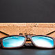 "Tiger X Blue" от Timbersun, деревянные очки ручной работы. Очки. Уникальные аксессуары Timbersun. Ярмарка Мастеров.  Фото №5