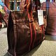 Заказать Винтаж: Hermes Petite Fourre Tout из коричневого/бордового хлопка. Chic bags. Ярмарка Мастеров. . Сумки винтажные Фото №3