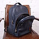 City leather backpack «Hunter» (St). Men\\\'s backpack. CRAZY RHYTHM bags (TP handmade). My Livemaster. Фото №4