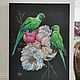 Картина с попугаями Два зелёных попугая картина холст, масло. Картины. Яркое творчество Полины Олехнович. Ярмарка Мастеров.  Фото №5