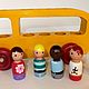 Wooden car Bus with passengers School. Rolling Toys. Shop Grizunok teether. My Livemaster. Фото №4